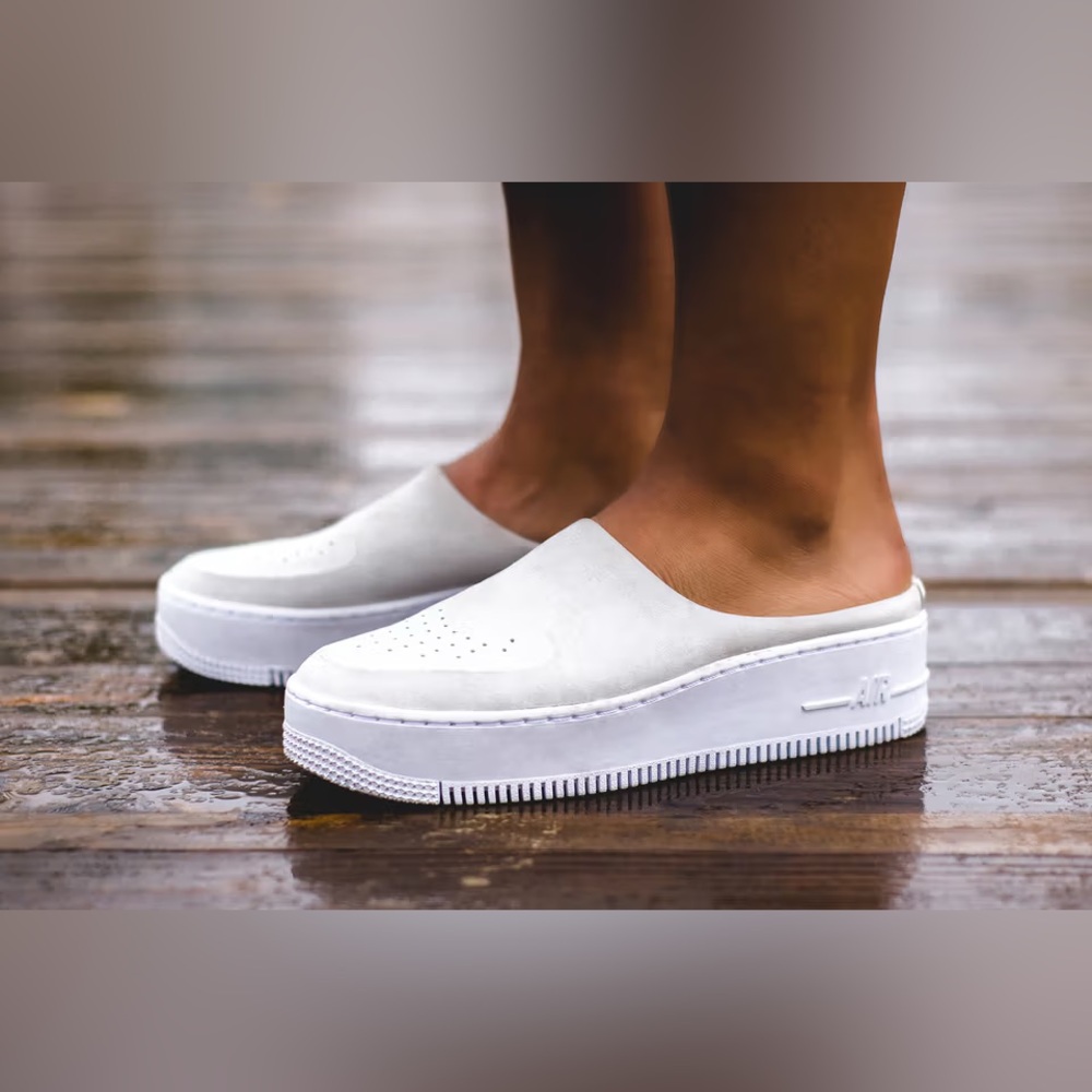 Nike Air Force 1 Lover White Slip On Sneaker